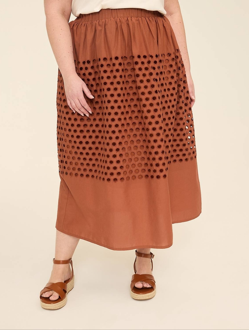 NWT Eyelet Maxi Skirt
